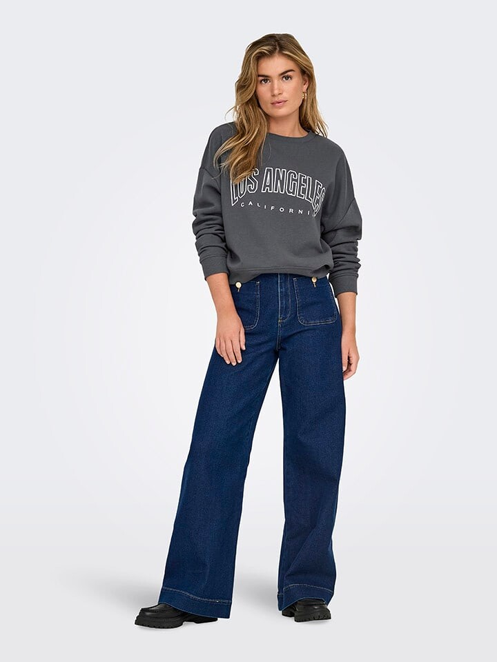 

Толстовка ONLY Sweatshirt, антрацит