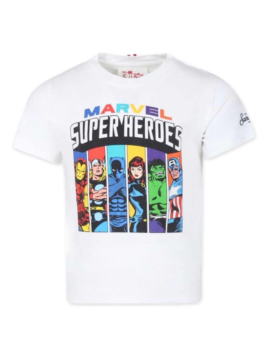 

MC2 Saint Barth Kids футболка Superheroes из коллаборации с Marvel, белый