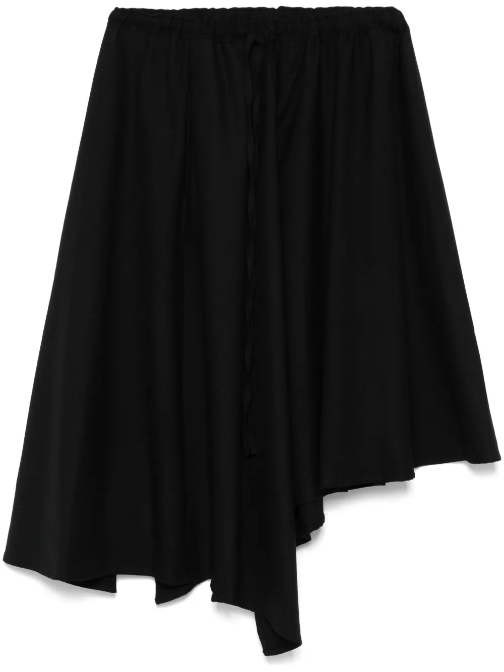 

Юбка мини со сборками Yohji Yamamoto, черный