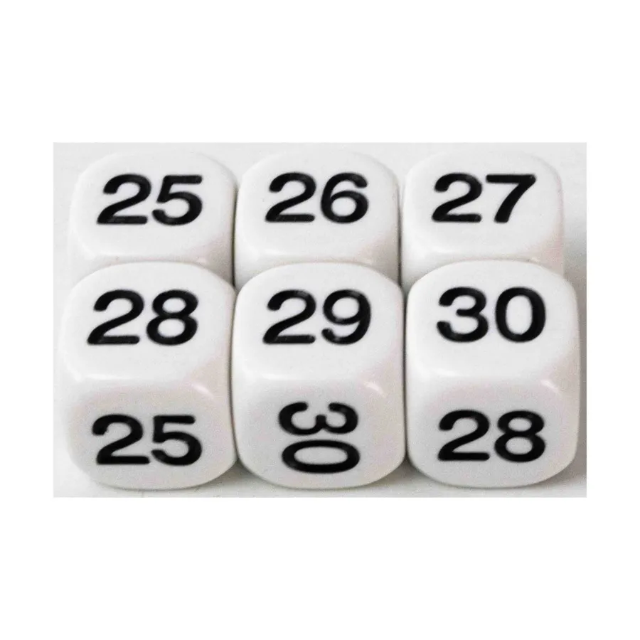 

d6 Математические числа (от 25 до 30) (6), Dice - Symbols, Functional & Unique Dice