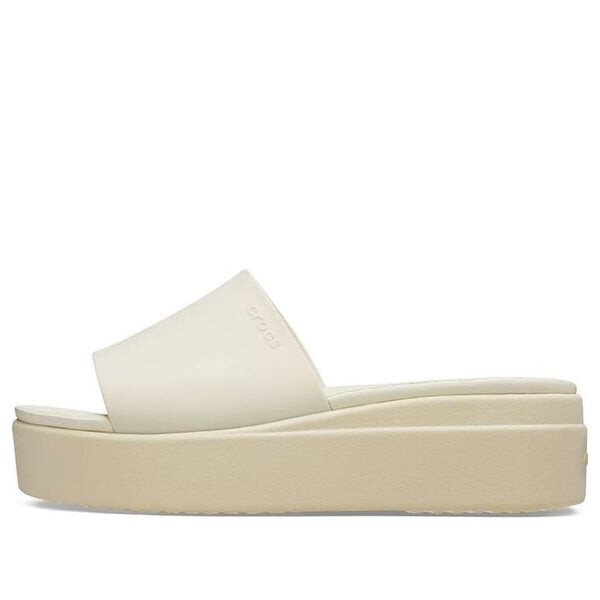Тапочки brooklyn slide 'white beige' Crocs, белый