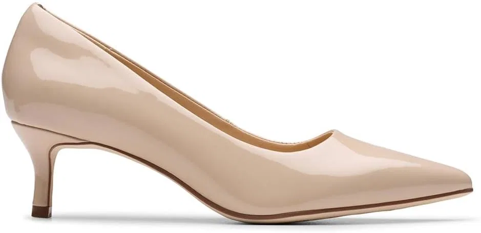 Унисекс туфли Clarks Originals Zarey Court Shoe, Sand Patent — фото 4