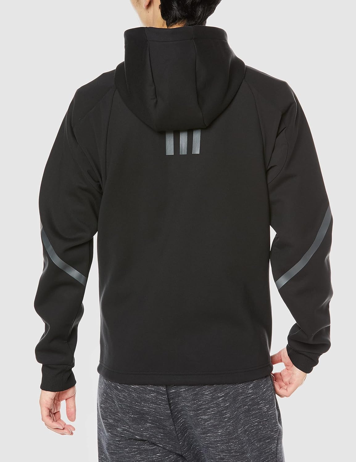 Мужская толстовка Adidas ECT53 Design 4 Gameday Premium на молнии, черный — фото 3