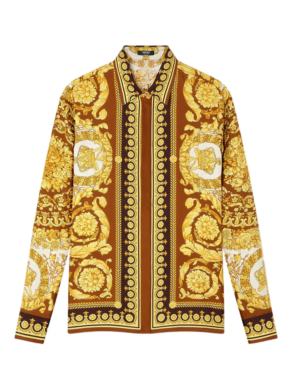 

Рубашка с принтом Barocco VERSACE, желтый