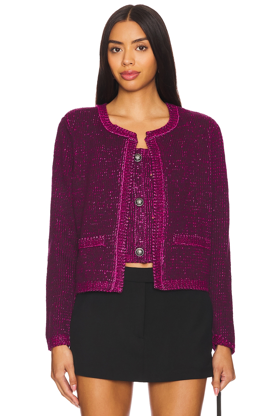 

Свитер-Куртка emelia Steve Madden, цвет aubergine