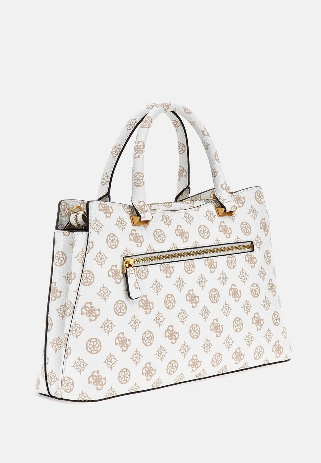 

Большая сумка KUBA, LOGO PEONY Guess, белый