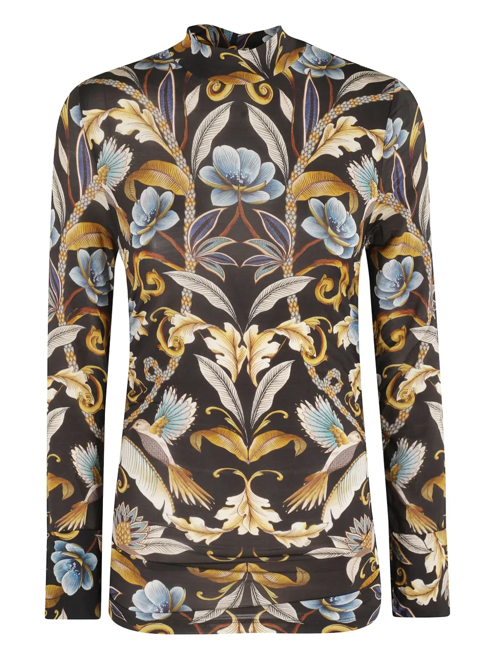 

Блузка с цветочным принтом Farm Rio, черный