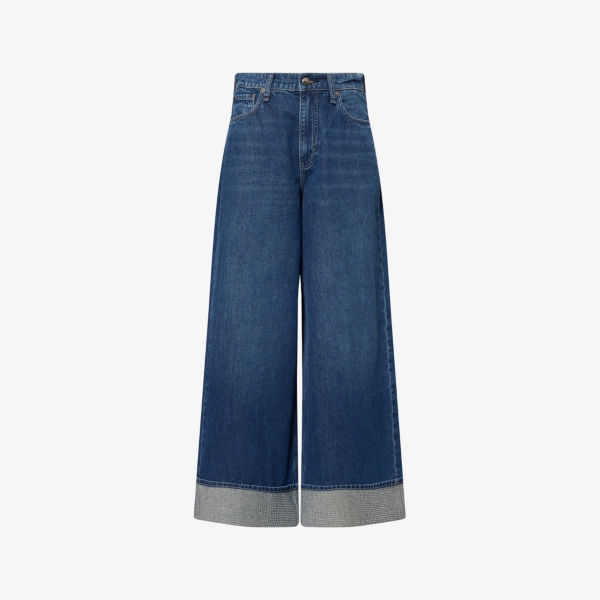 

Джинсы Rag & Bone Sofie с манжетами, темно-синий