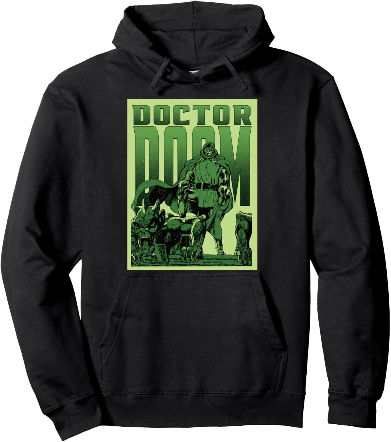 

Худи с винтажным комиксным рисунком Доктора Дума и Горгульи из серии Marvel Super Villains, черный