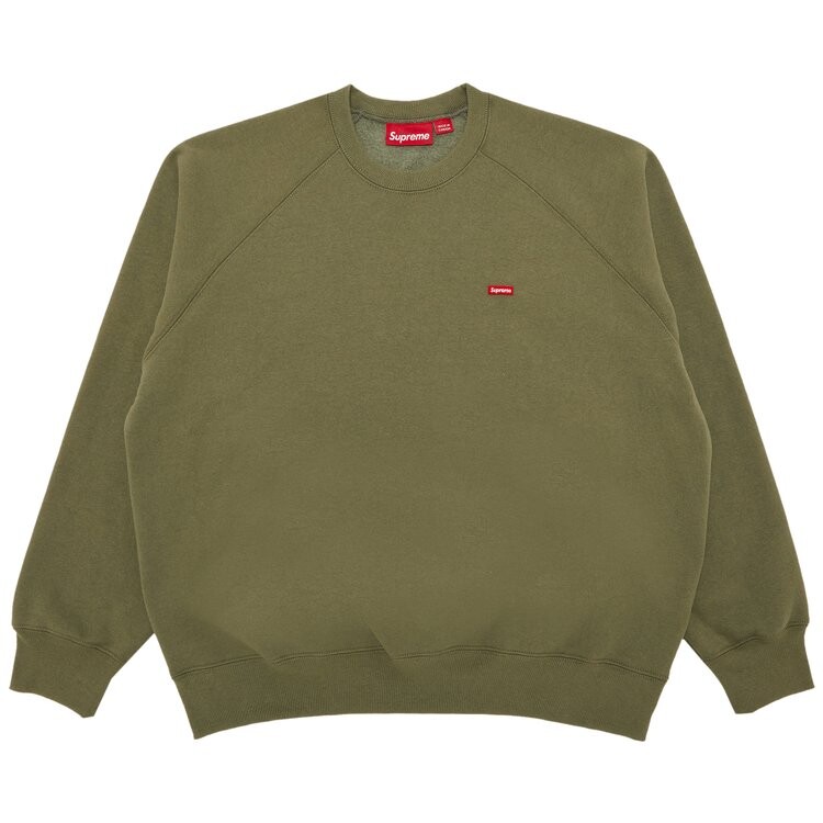 

Толстовка Supreme Small Box Raglan Crewneck, зеленый