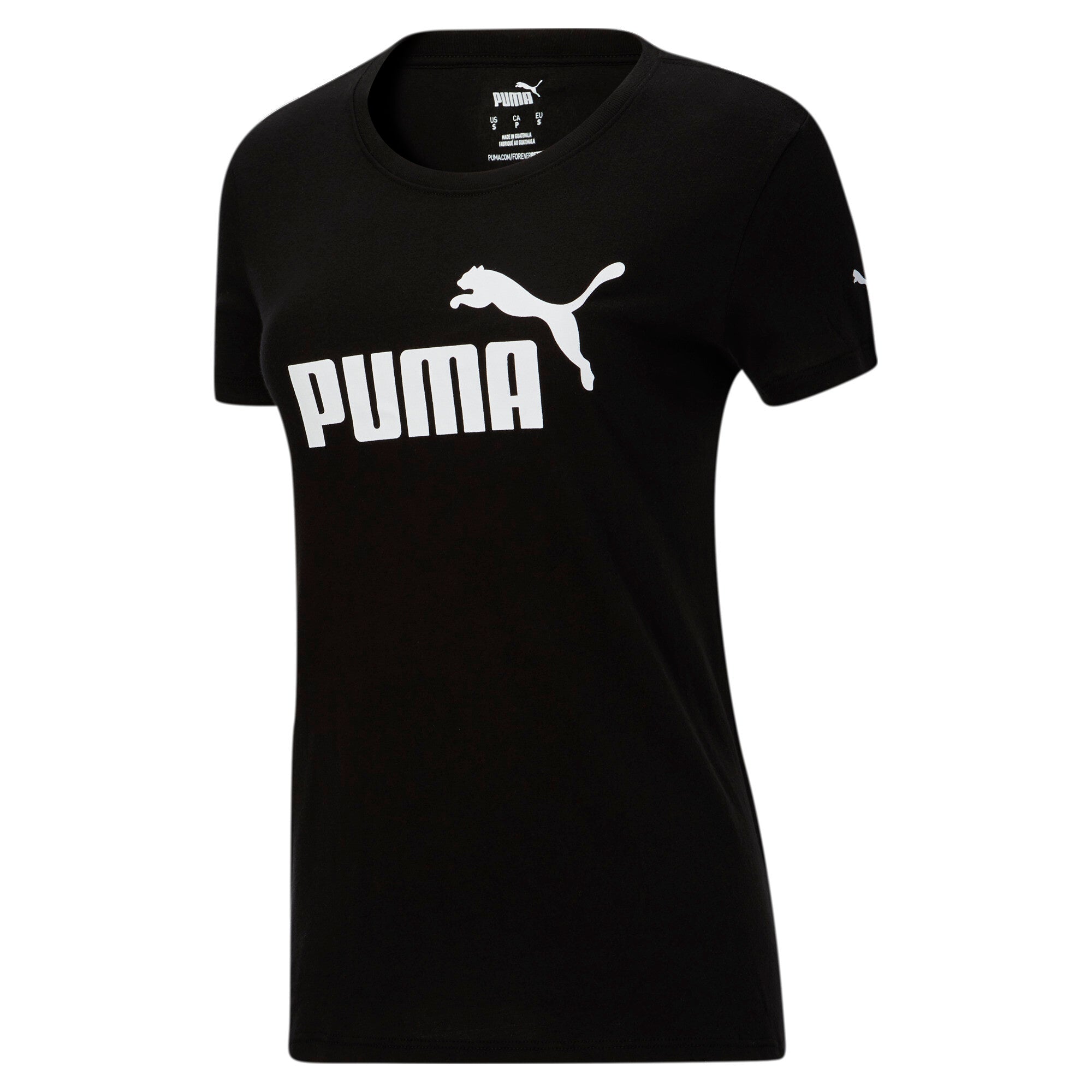 

Футболка с логотипом PUMA Women's Essentials, цвет cotton black