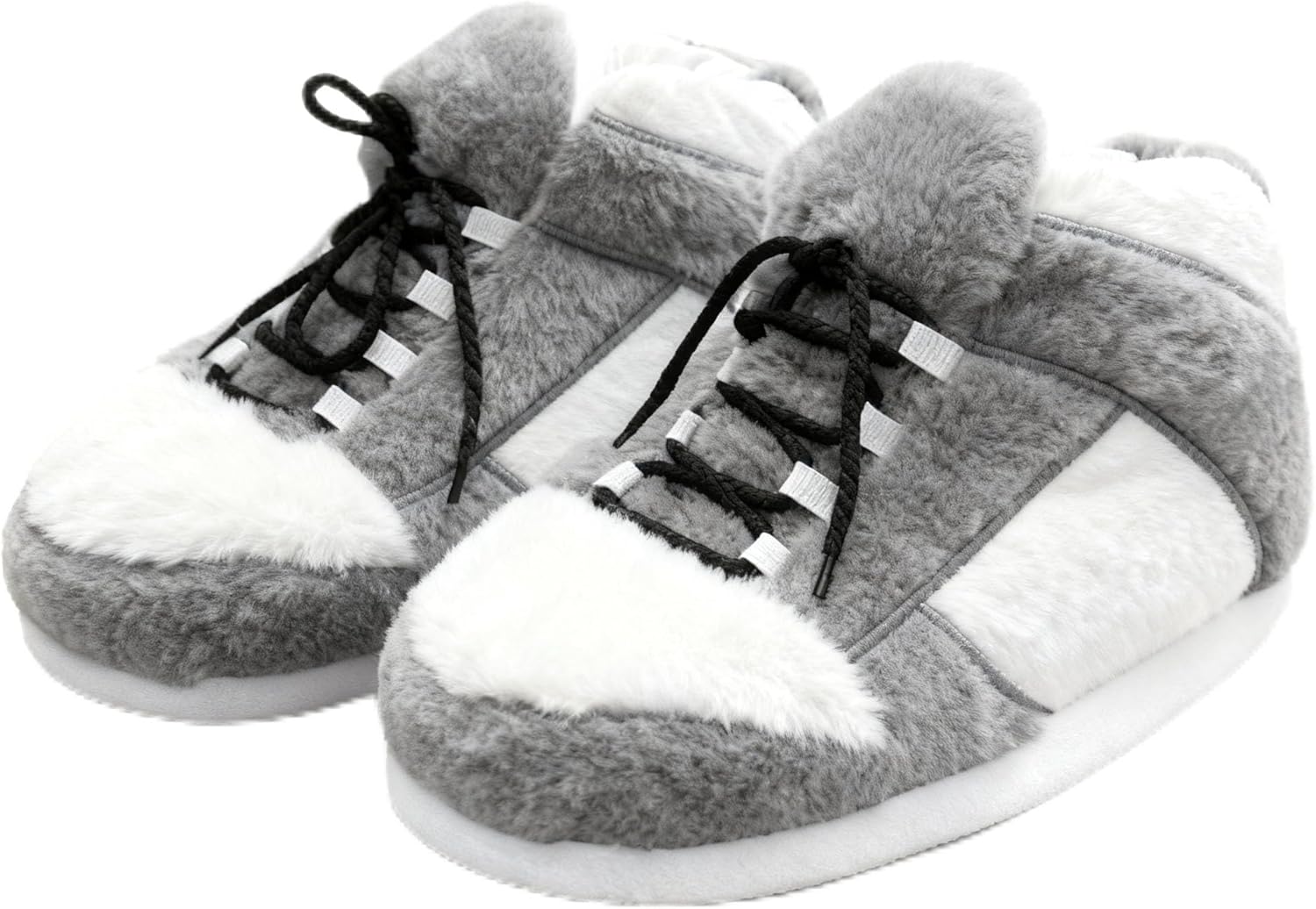 

Унисекс теплые уютные модные слипперы-кроссовки, комфортная обувь с противоскользящей подошвой для дома- универсальный размер Mululian, серый