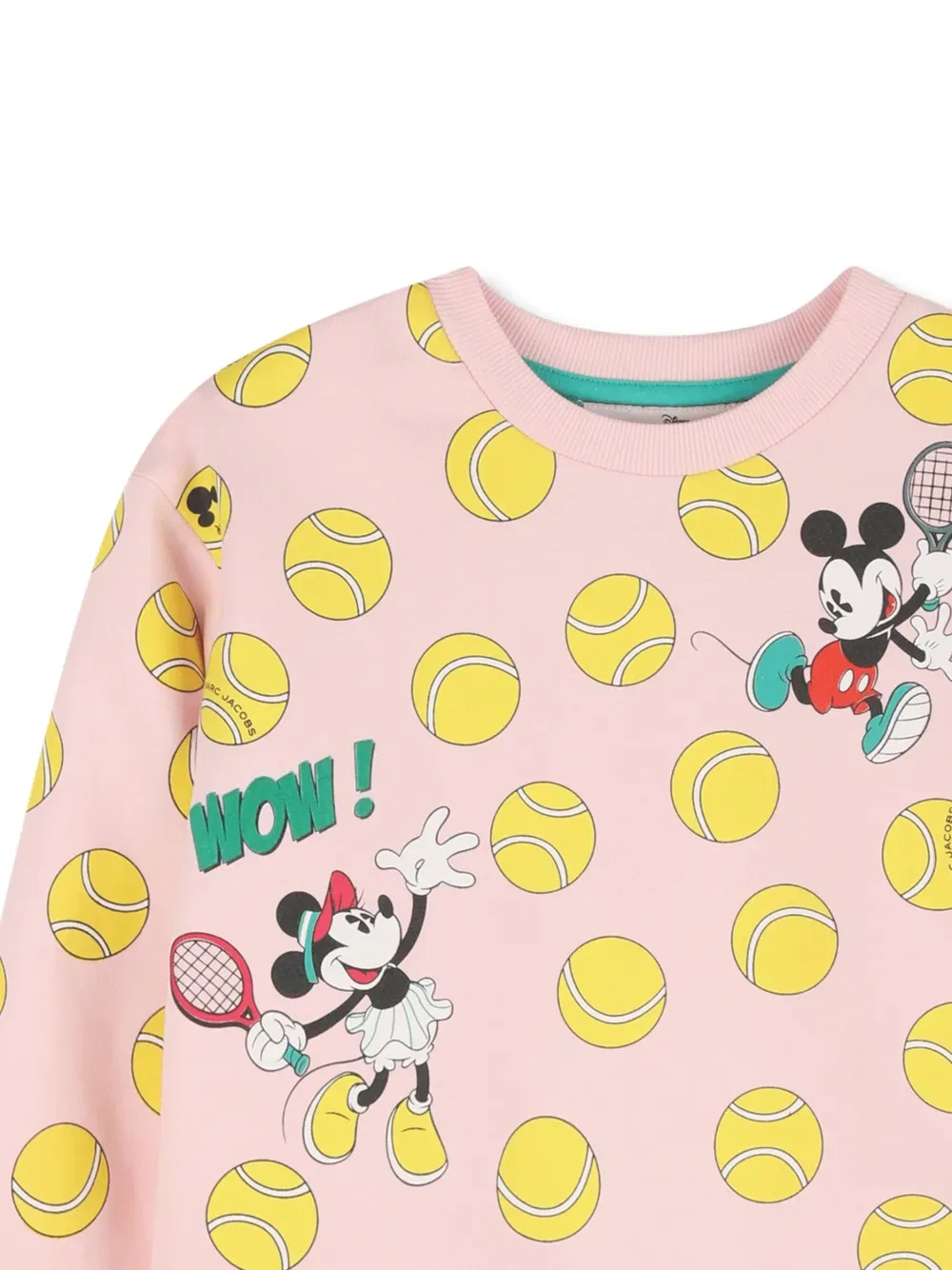 Толстовка с принтом теннисного мяча от Disney X Marc Jacobs Kids, розовый — фото 3