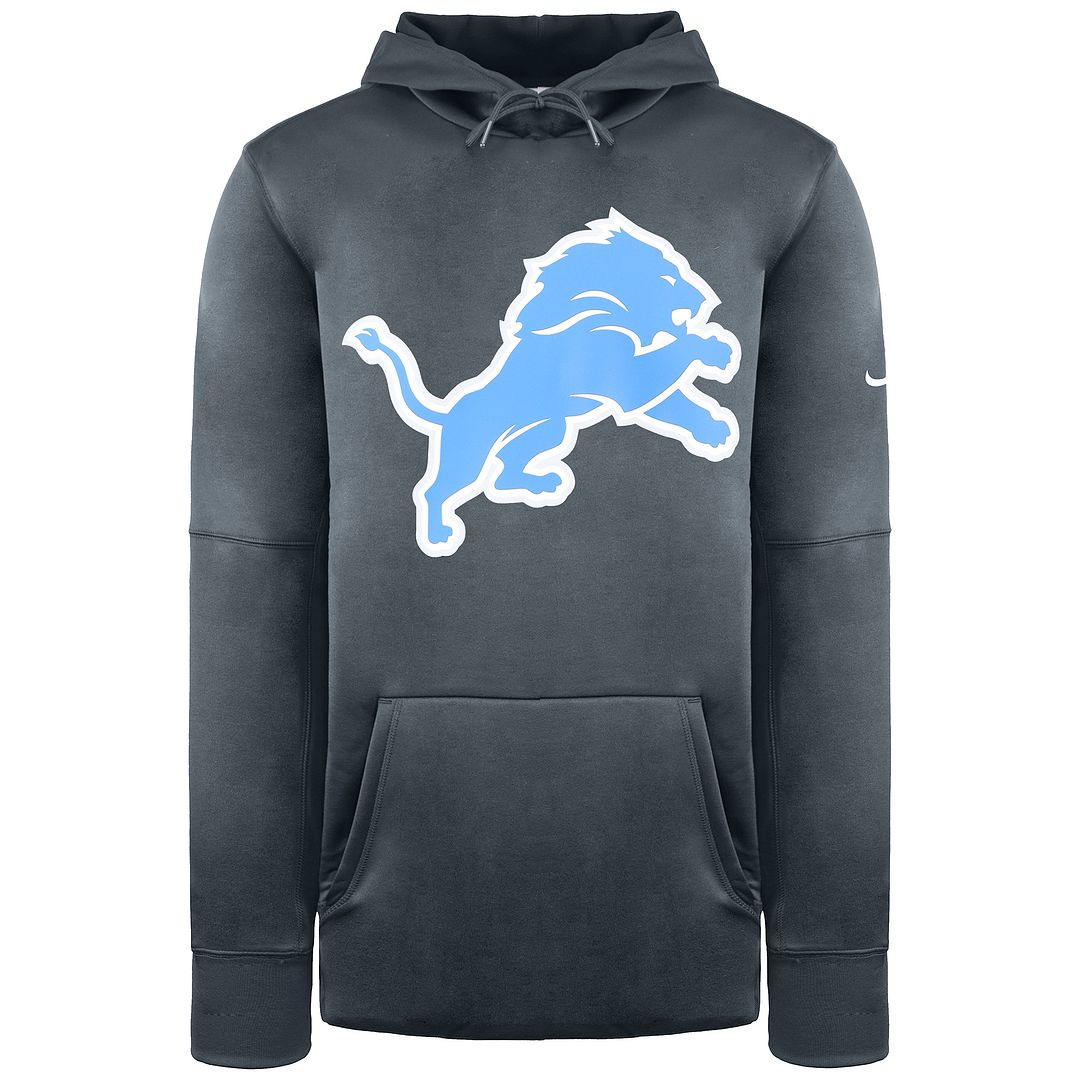 

Толстовка с логотипом nfl detroit lions primary Nike, серый