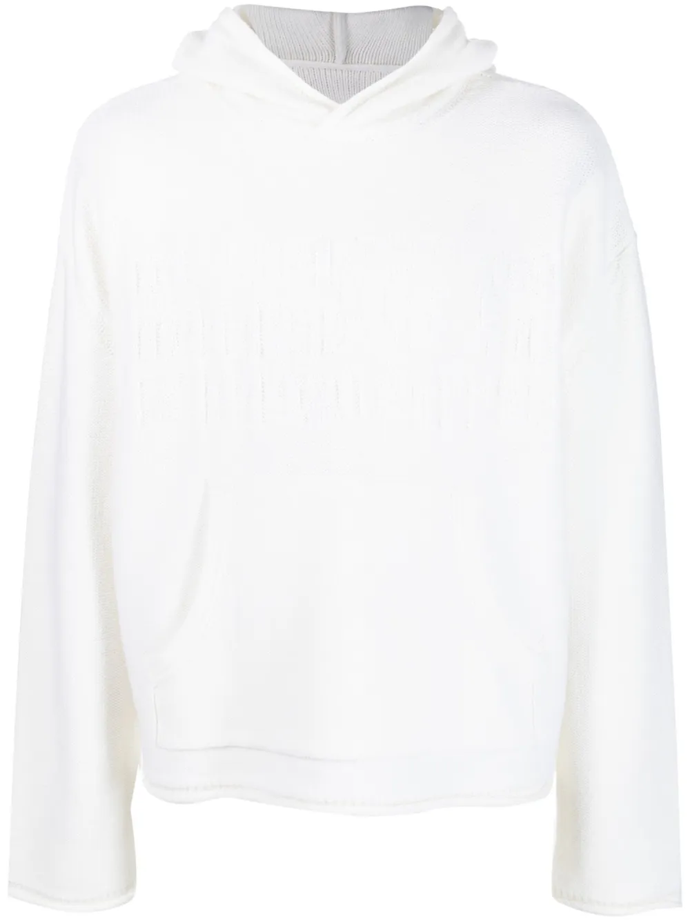 

Худи с логотипом вязки интарсия MM6 Maison Margiela, белый