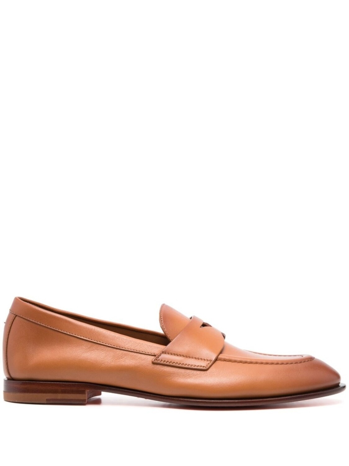 

Лоферы на плоской подошве Santoni, коричневый