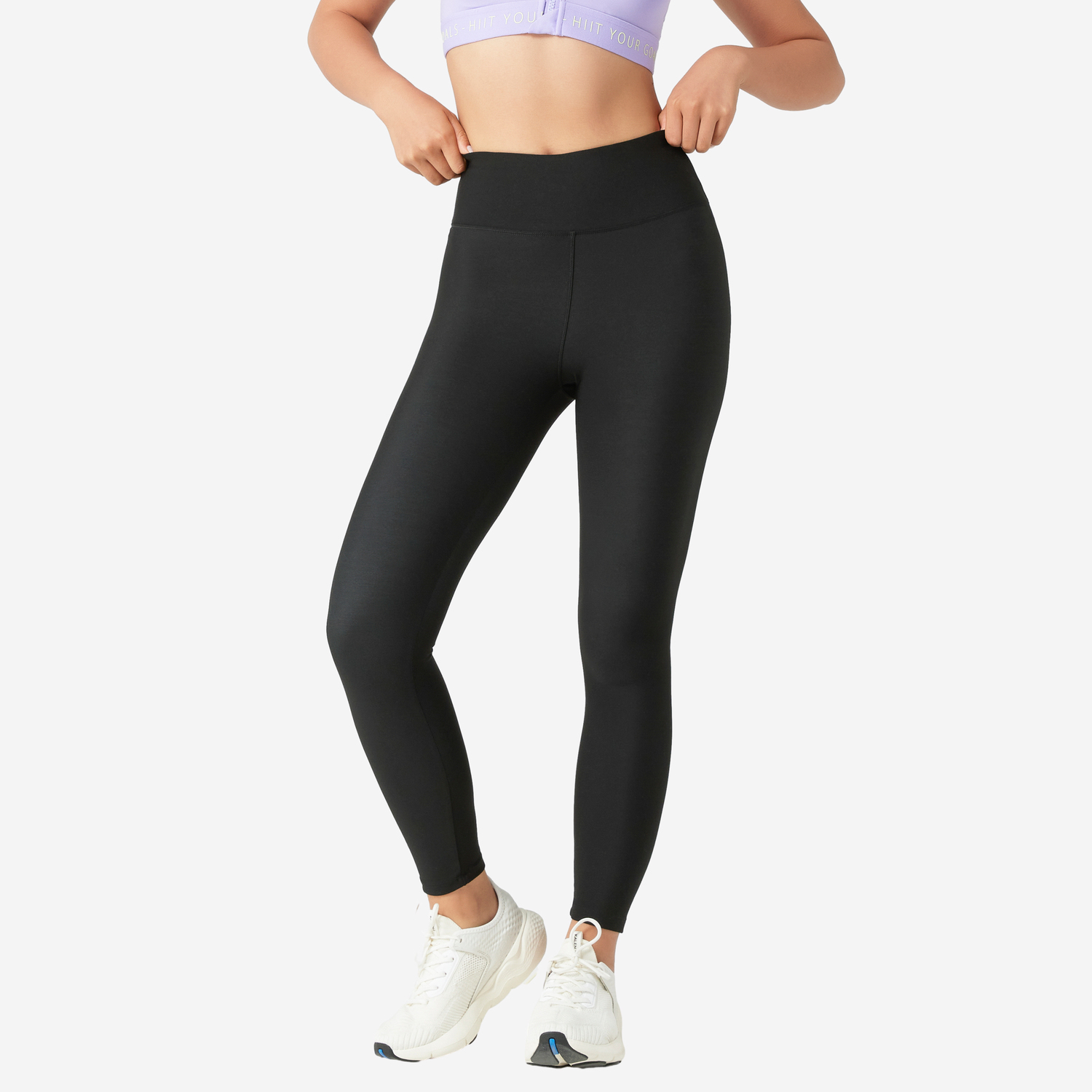 

Женские базовые тренировочные леггинсы Domyos с высокой талией