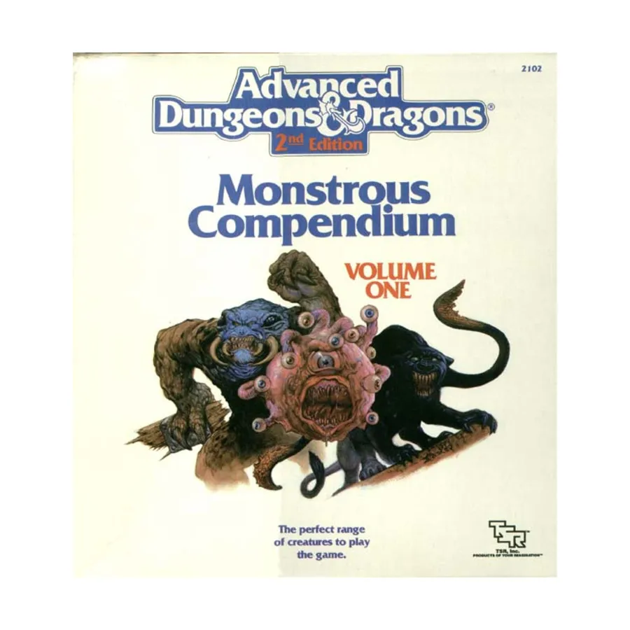 

Том №1 «Чудовищного компендиума» (1-е издание), Advanced Dungeons & Dragons (2nd Edition) - Monstrous Compendiums, Miscellaneous & Accessories