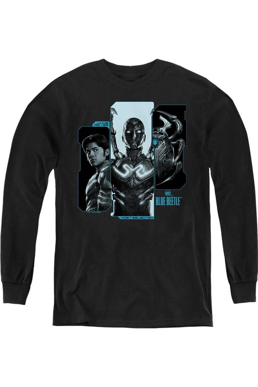 

Синий Жук (2023) Худи с длинным рукавом для подростков Хоста Рейеса Gildan