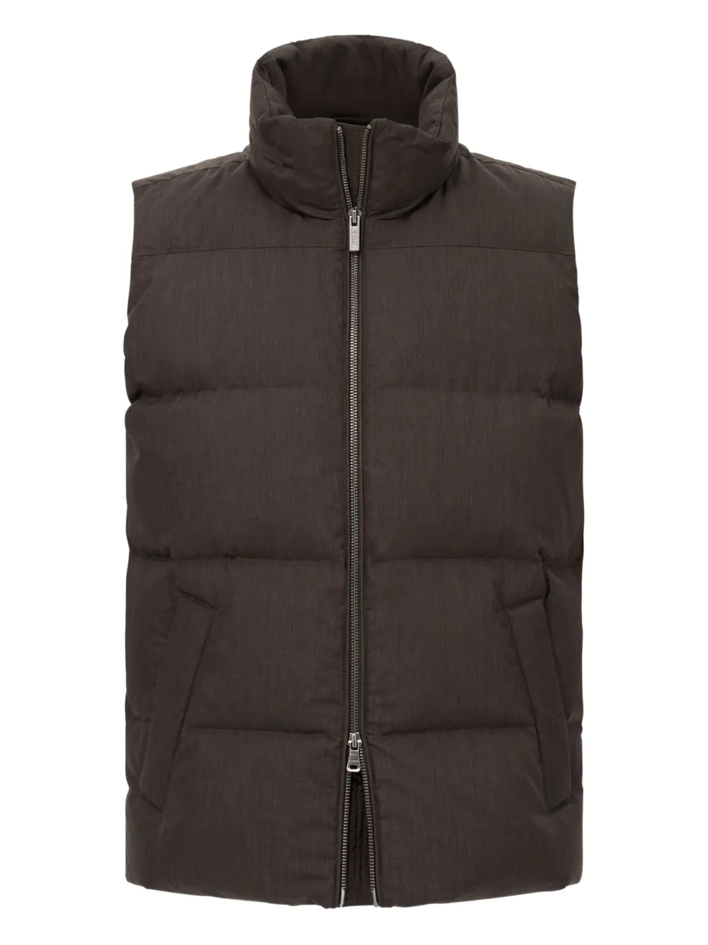 

Жилет из технической ткани с гусиным пухом Boggi Milano, коричневый
