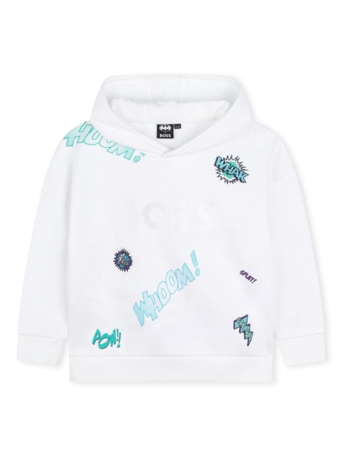 

BOSS Kidswear худи с графичным принтом, белый