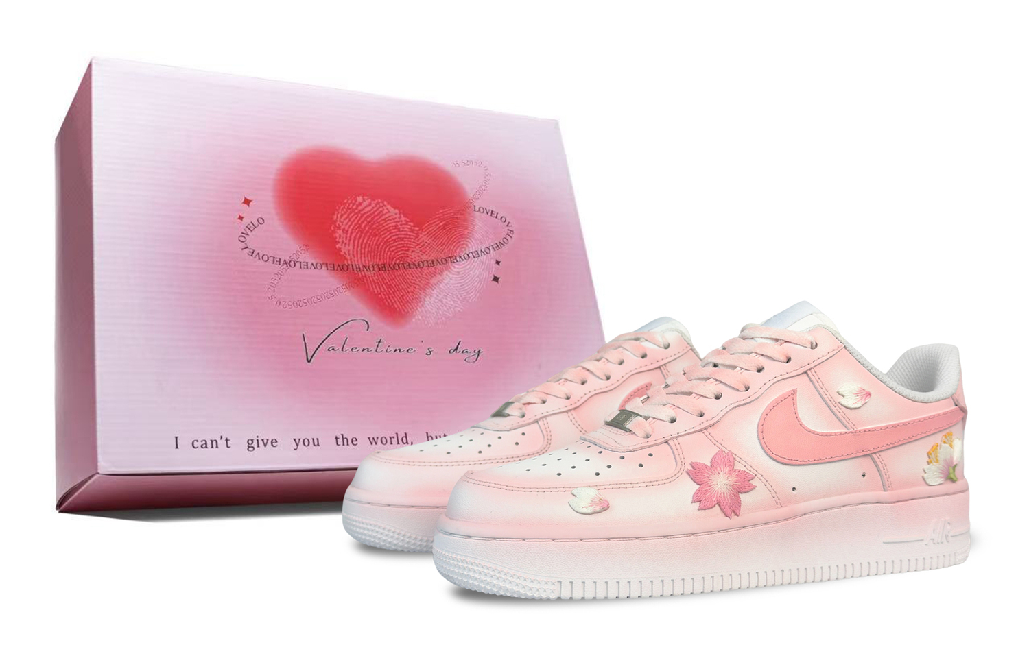 

Nike Кроссовки для скейтбординга Air Force 1 Slip Resistant Abrasion Resistant low top детские розовые для подростков