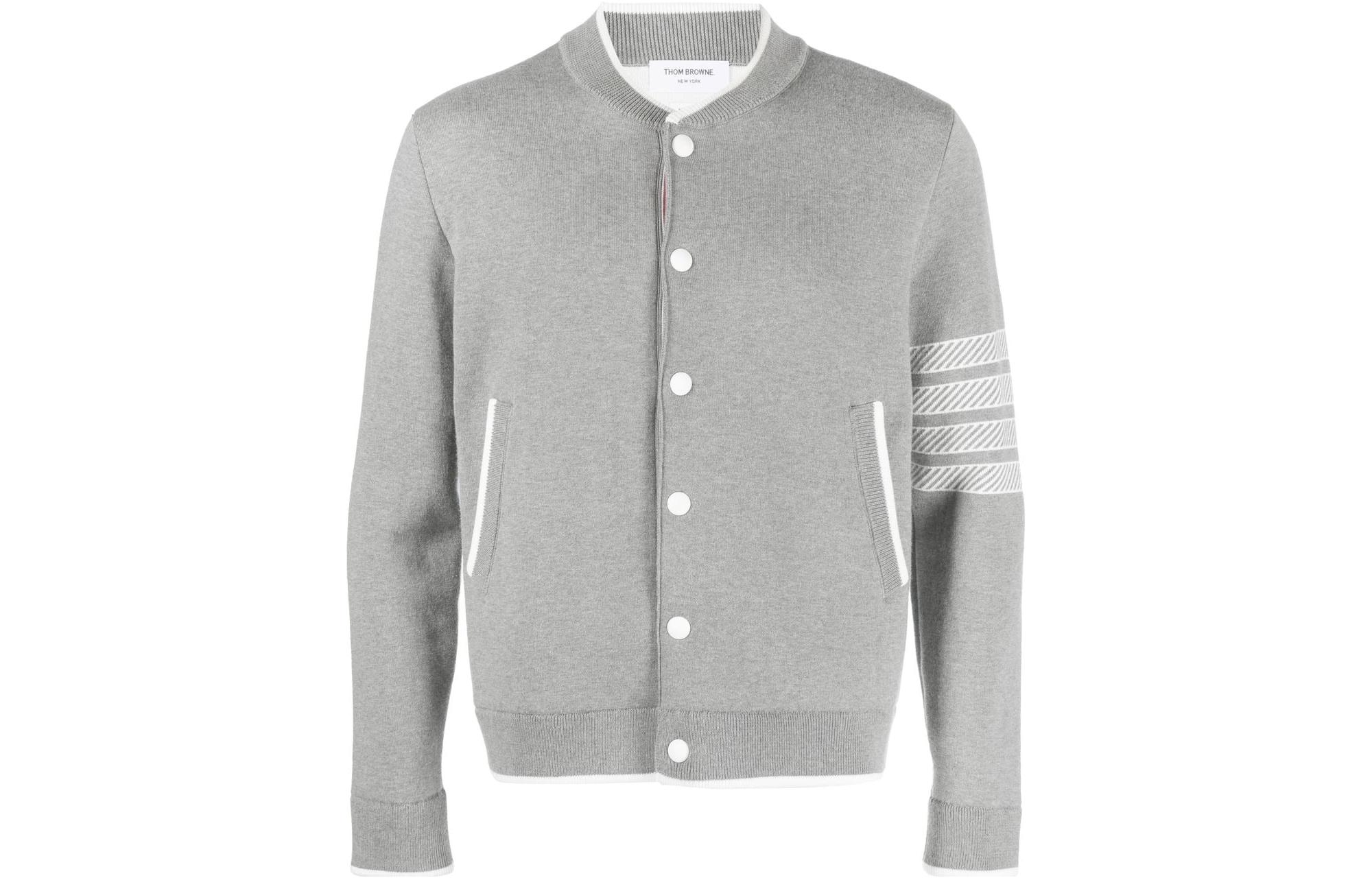 

THOM BROWNE Кардиган с якорным принтом, Gray