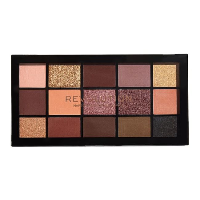 

Палитра теней для век Reloaded Makeup Revolution, цвет velvet rose, 15 x 1,1 гр