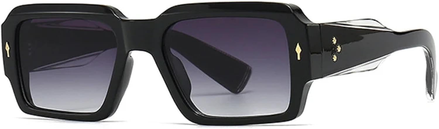 

Солнцезащитные очки с защитой от УФ-излучения UV400 для женщин и мужчин | Градиентные оттенки, панк-стиль, заклепки, оливково-зеленый | для занятий спортом на открытом воздухе DSVIGF, Black Gray Gradient