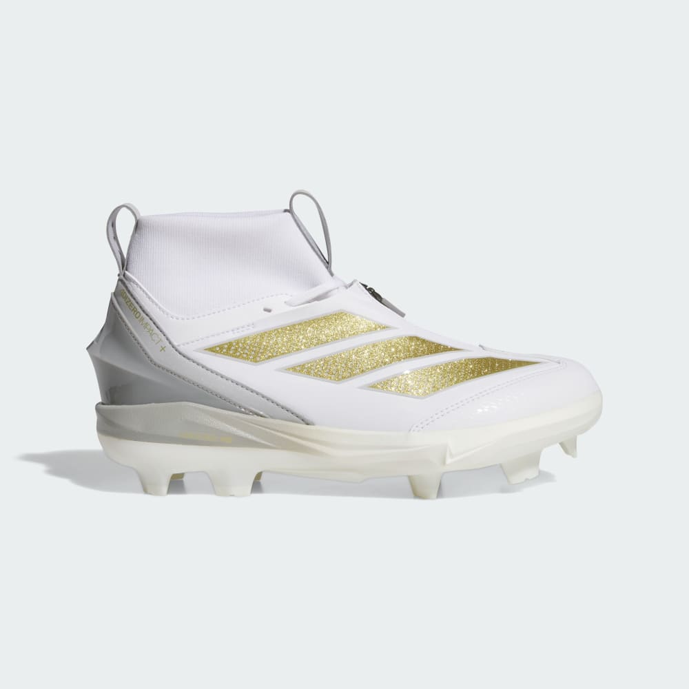 

Бутсы Adidas Adizero Impact+ TPU Cleats, цвет Cloud White/Gold Metallic/Gold Metallic