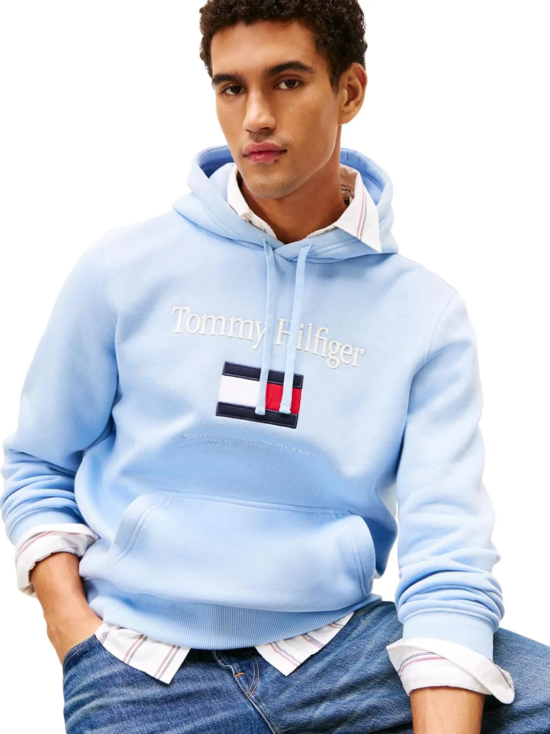 Толстовка Tommy Hilfiger с вышитым логотипом — фото 2
