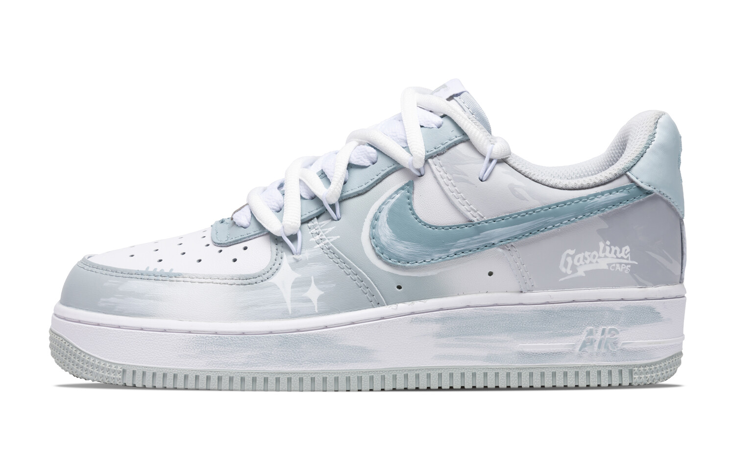 

Кроссовки Air Force 1 для скейтбординга мужские с низким верхом белый/серый Nike