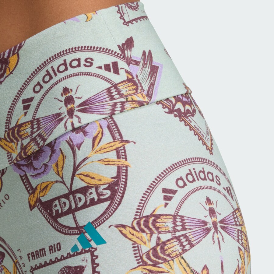 Узкие спортивные брюки ADIDAS SPORTSWEAR Adidas x Farm, светло-серый — фото 3