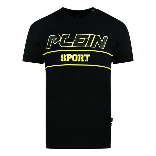 

Футболка с золотым логотипом Plein Sport, черный