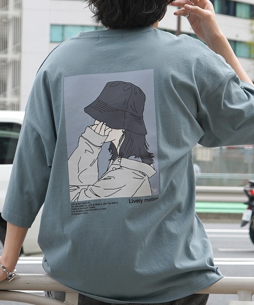 

Футболка оверсайз с коротким рукавом, принтом на спине и вышивкой ILL'S, мятный