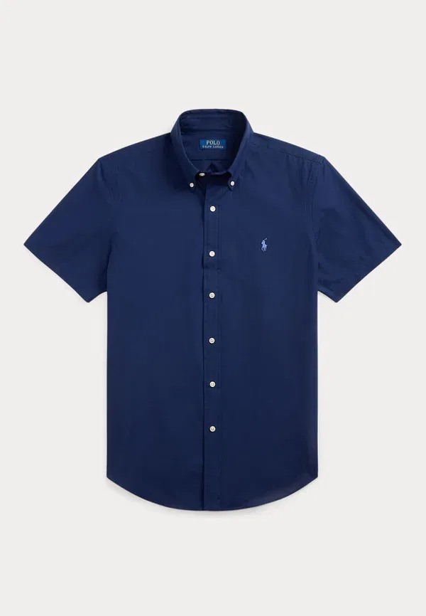 Рубашка приталенная стрейч поплин Polo Ralph Lauren, цвет ньюпорт-нави — фото 4