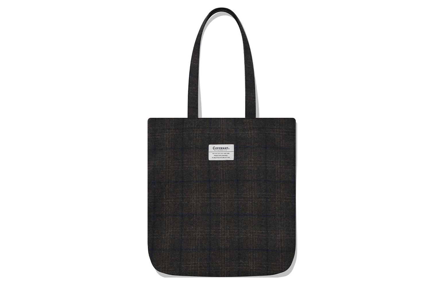 

COVERNAT Шерстяная сумка через плечо унисекс коричневая, Brown