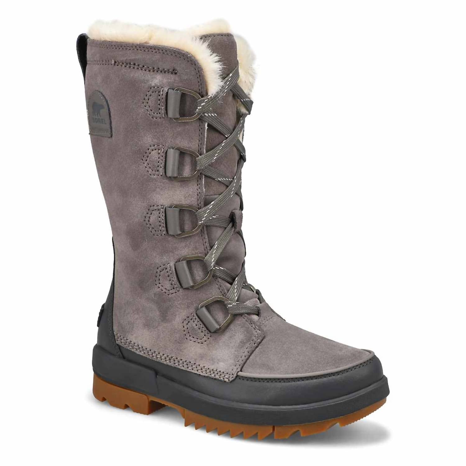Женские ботинки Sorel Tivoli Iv высокие с меховой опушкой, серый