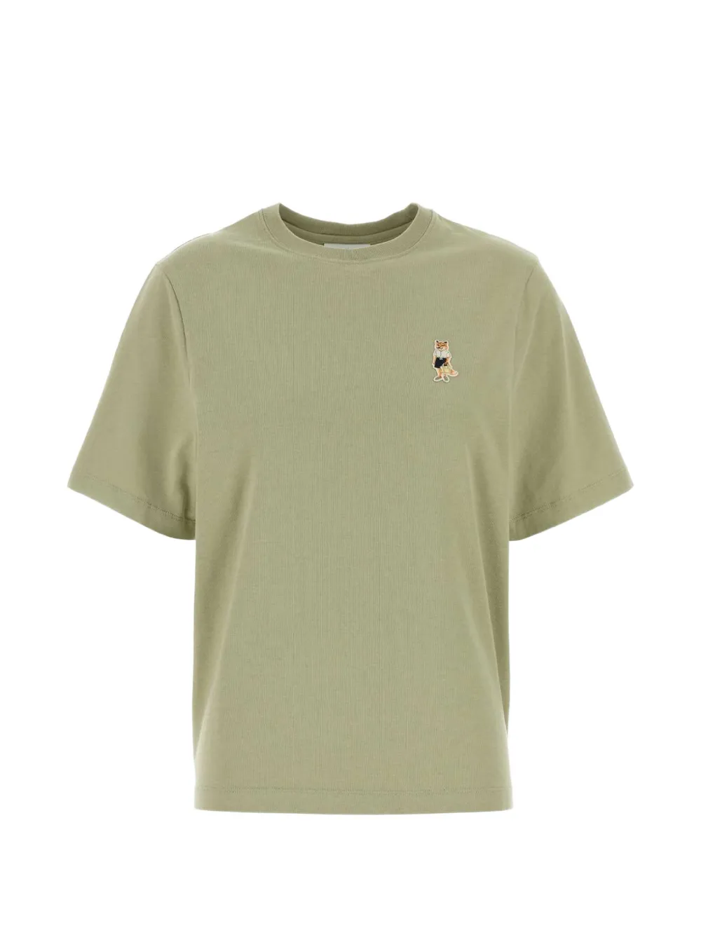 

Футболка с вышивкой Maison Kitsuné, зеленый
