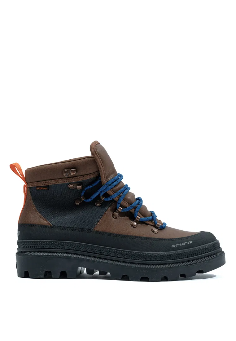 Ботинки женские водонепроницаемые Pallatrooper Hiker WP+, UNISEX Palladium, темно-коричневый