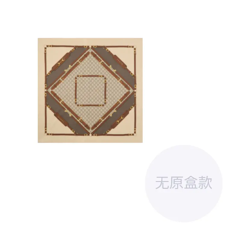 

GUCCI Шёлковый шарф женский бежево-коричневый, Beige/Brown
