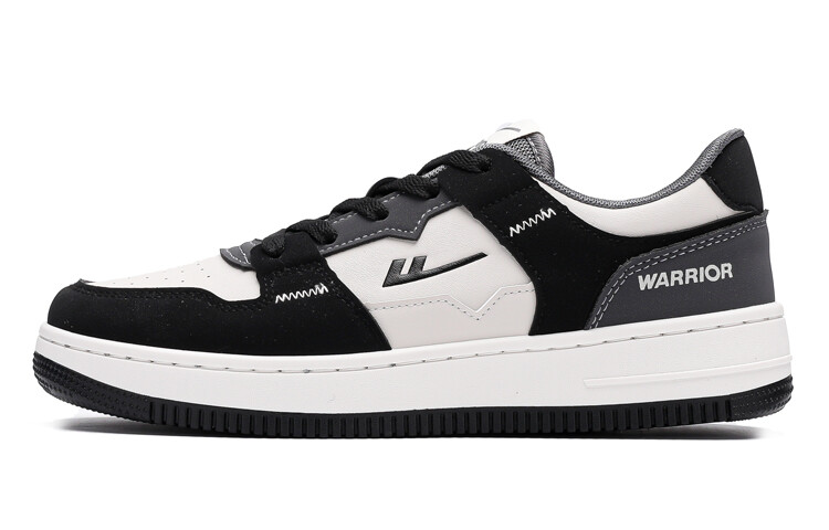 

Кроссовки WARRIOR Skateboarding Shoes Unisex Low-top Black, белый/черный