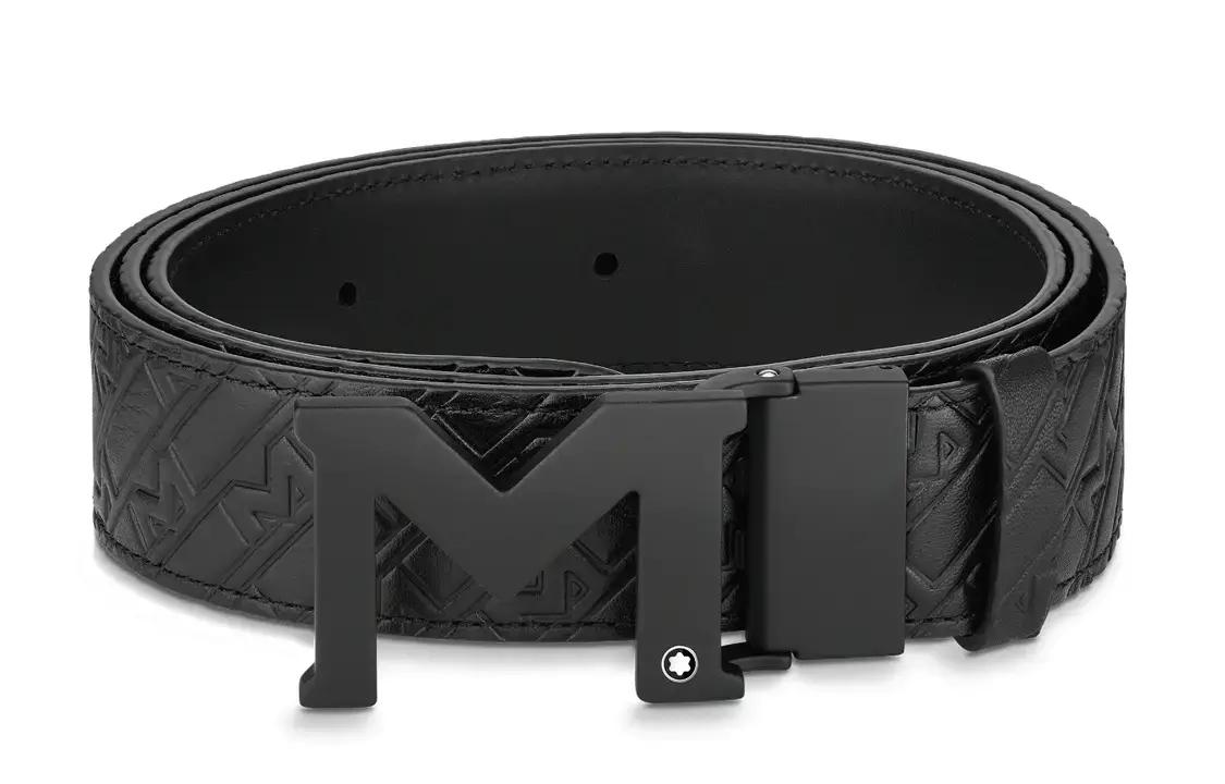

Кожаный ремень мужской шириной 3,5 см MONTBLANC