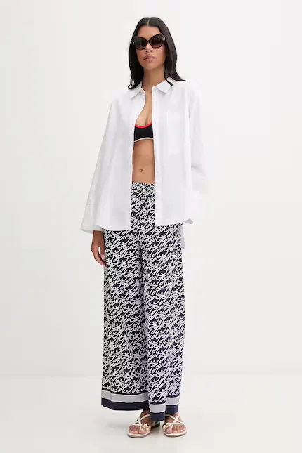 Пляжные брюки с шелком SUMMER Tommy Hilfiger, синий — фото 2