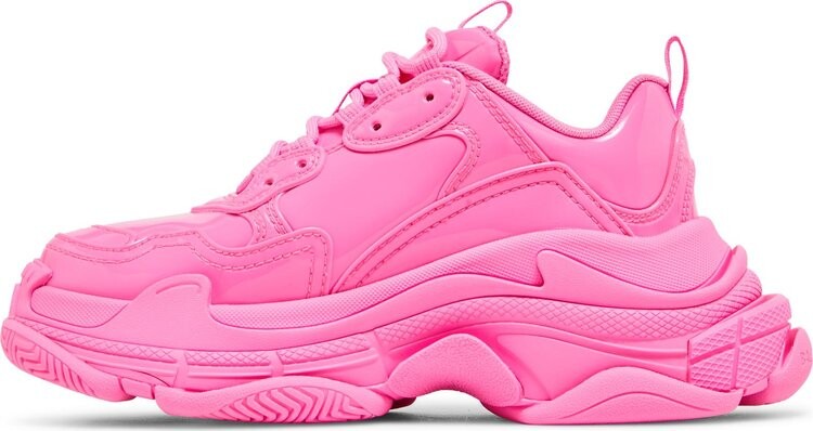 Кроссовки Balenciaga Wmns Triple S Sneaker 'Pink Patent', розовый — фото 3