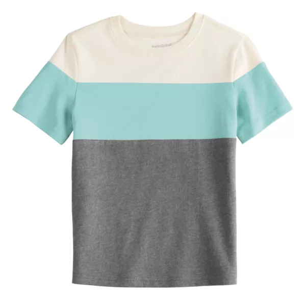

Футболка с цветными блоками для мальчиков 4-12 лет Jumping Beans, цвет medium gray