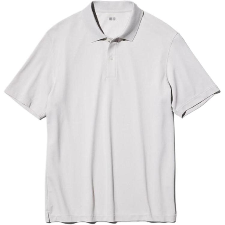 

Uniqlo Рубашки-поло унисекс, светло-серый цвет, воротник-поло, умеренный прямой крой