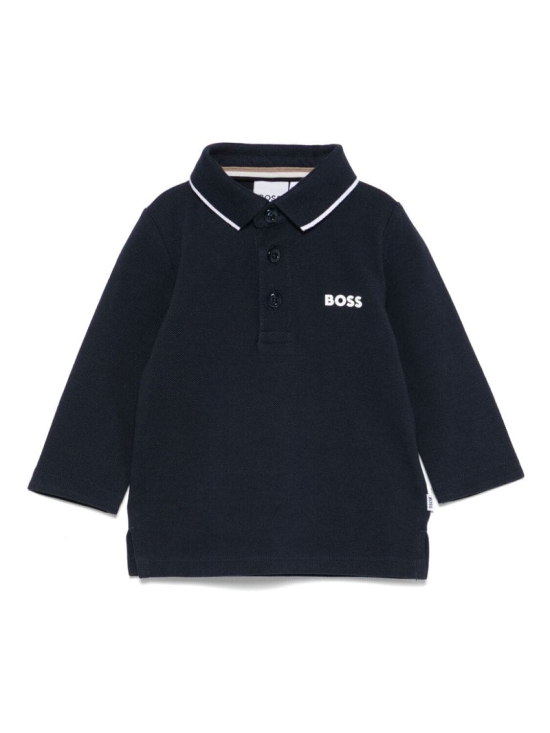 

BOSS Kidswear рубашка поло из ткани пике, синий
