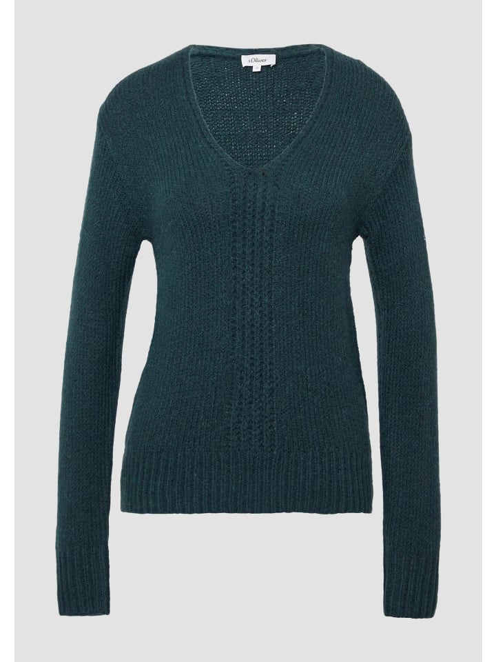 

вязаный свитер в цвете 6933_petrol s.Oliver