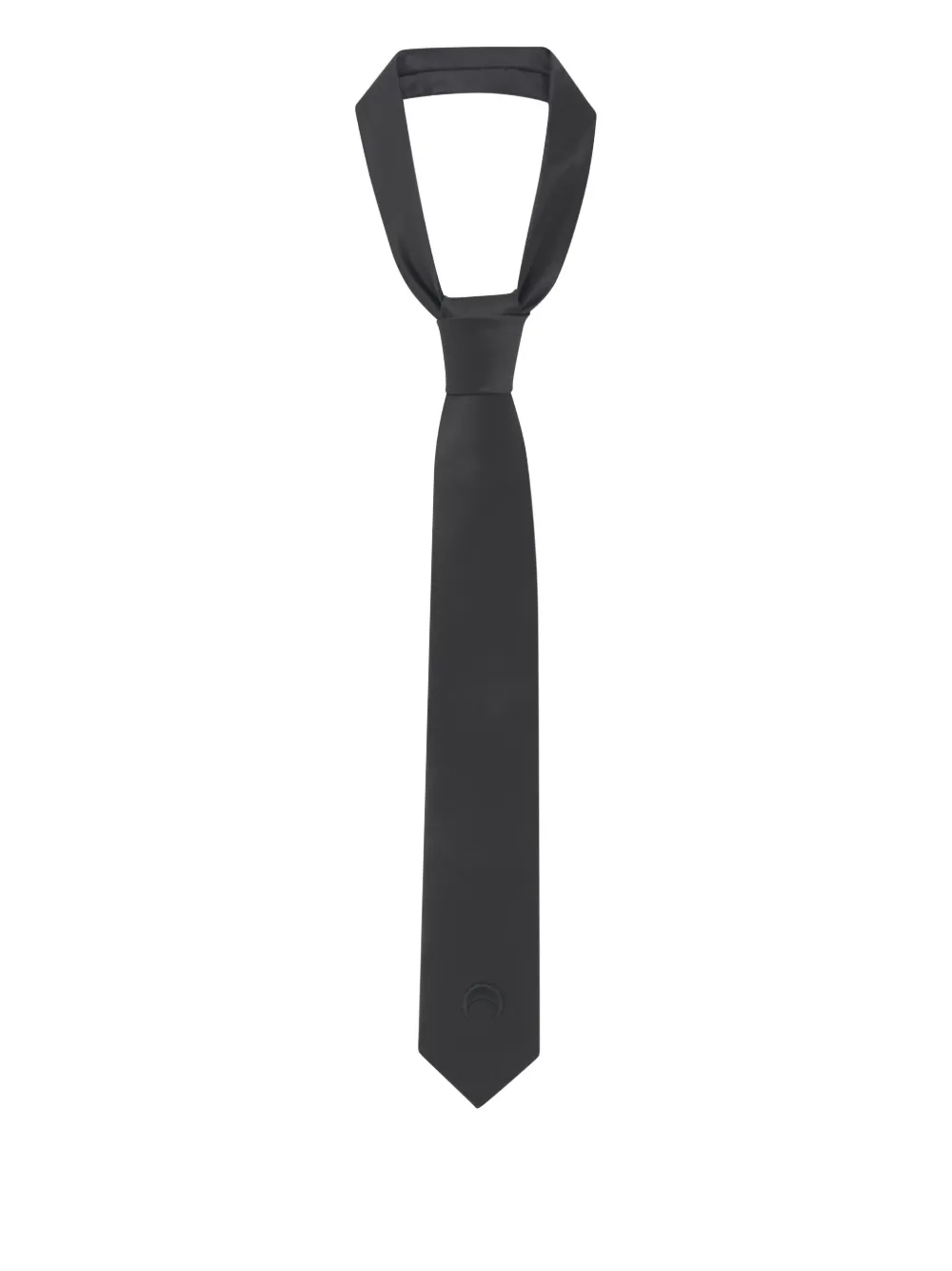 

Шёлковый галстук с вышивкой в виде луны Marine Serre, черный